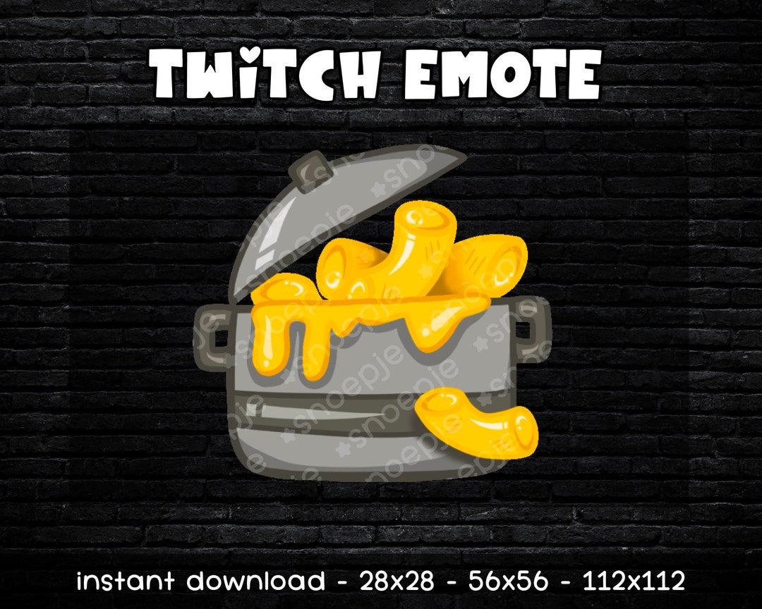 Macaroni in a Pot Twitch Emote Twitch Emote Toe Emote Etsy