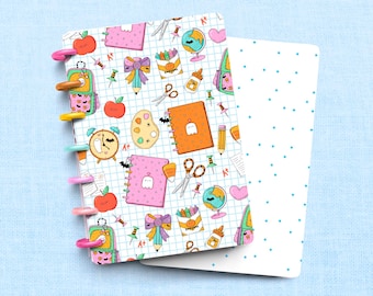 School Ghoul Spooky Halloween Laminated Discbound Planner Cover | Fits Happy Planner | Ring Agenda Dashboard