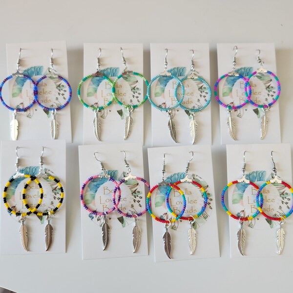 The Seed Bead Hoop Collection