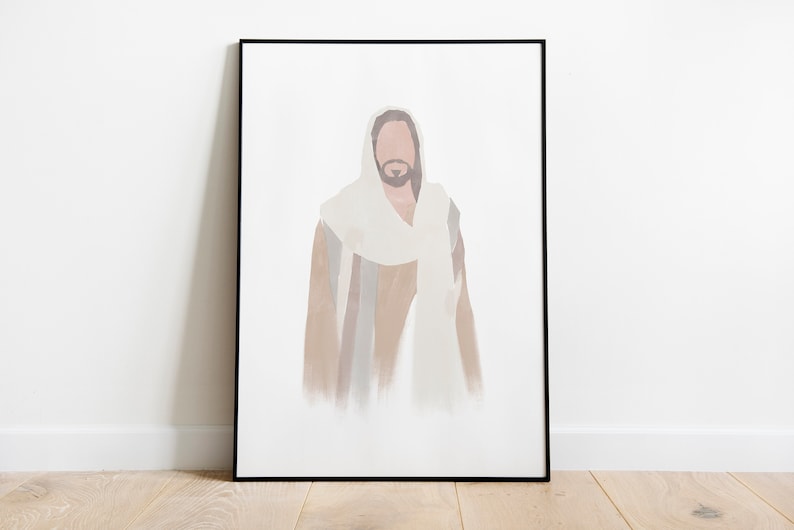 Jesus The Christ Watercolor, Jesus Picture, Digital Download, Jesus Christ LDS picture, LDS Art 