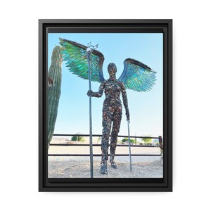 Count On Me printed on Matte Canvas, Black Frame