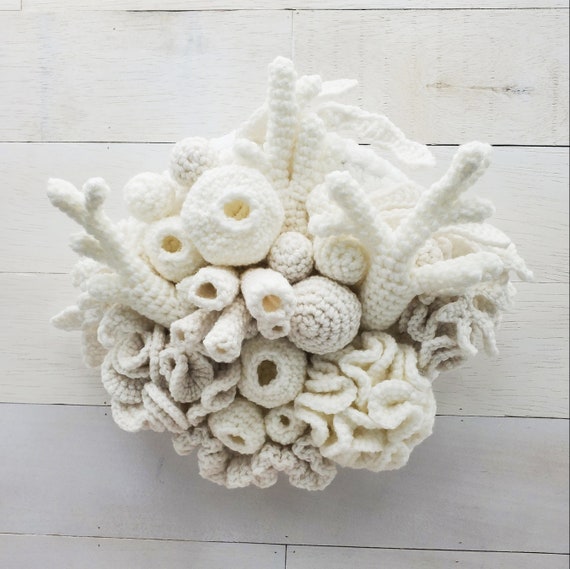 White Reef Coral Sculpture 3d model