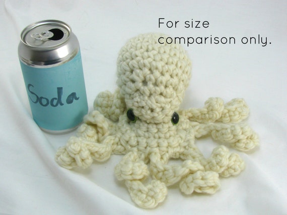 Animal De Peluche De Pulpo Grande Poli El Pulpo Aqua Grey Etsy