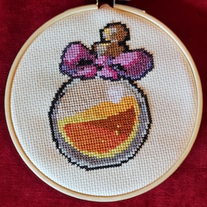 Hades game cross stitch pattern - Nectar bottle