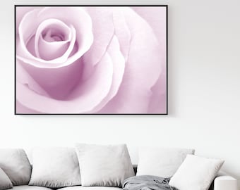 Pale Pink Wall Art Digital Download Printable Large Wall Art