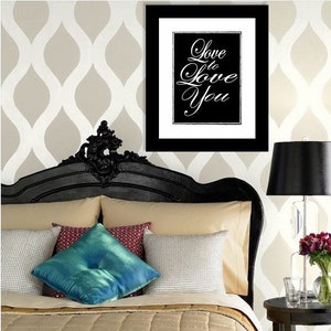 Printable Wall Art Quotes Love to Love You Word Art Black and White Printable Art Print Digital Download