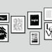 Gallery Wall Art Digital Download Printable Black and White - Etsy