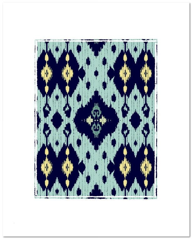 Blue Printable Wall Art Digital Download Navy Blue Teal Etsy