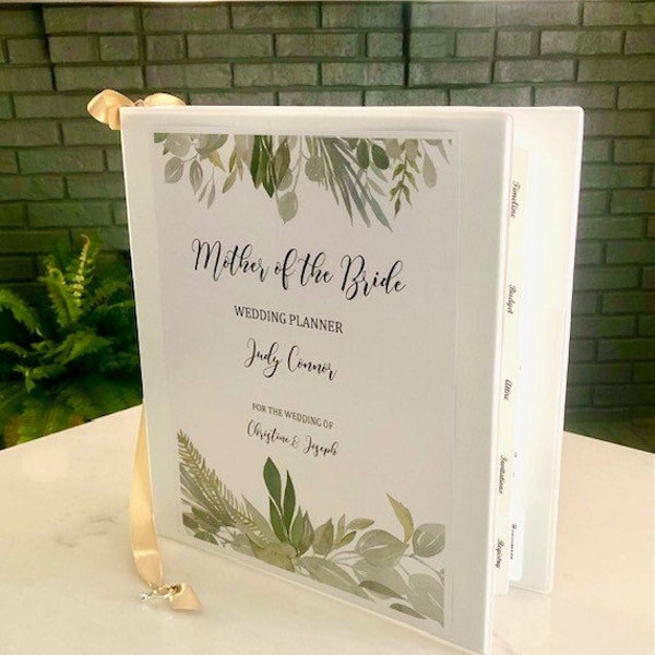 Mother of the Bride Wedding Planner Binder, Wedding Planner Book, Wedding Planning Binder, Wedding Binder, Mother of the Bride Gift