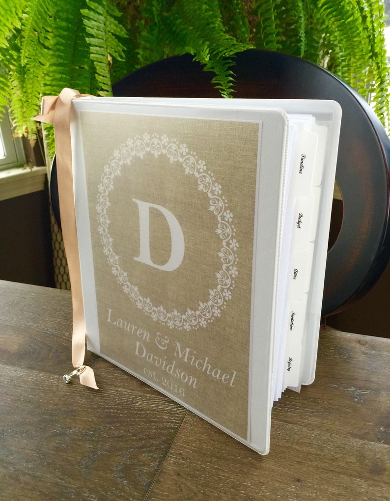 Personalized Wedding Planner Binder DIY Wedding Planner Book Etsy