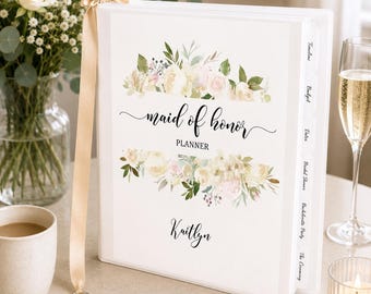Maid of Honor Wedding Planner Binder • Bridesmaid Gift • Wedding Planning Organizer & Keepsake