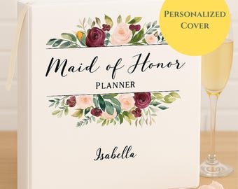 Maid of Honor Wedding Planner Binder • Bridesmaid Gift • Wedding Planning Organizer & Keepsake