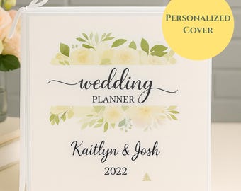 Personalized Wedding Planner Binder, Custom Engagement Gift for Her, Complete Bridal Organizer