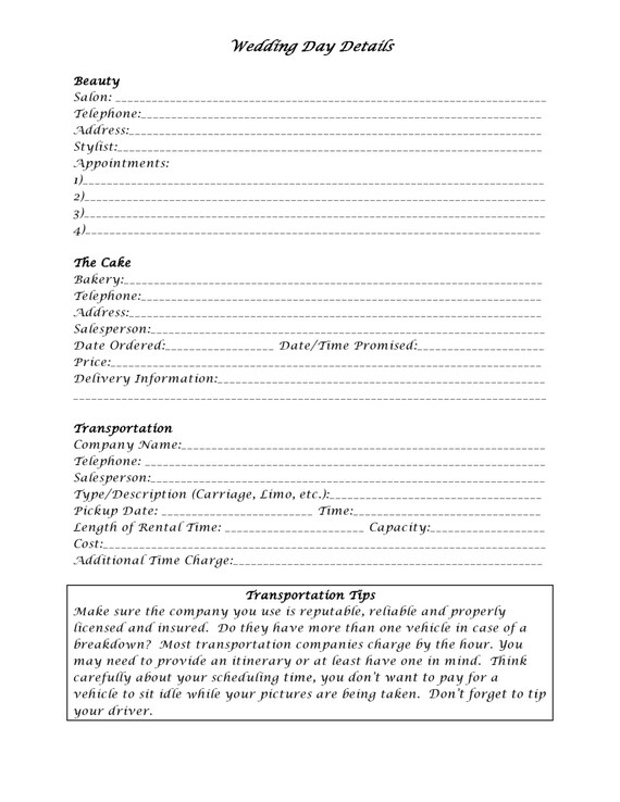 Destination Wedding Planner Book Wedding Organizer Etsy