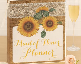 Maid of Honor Wedding Planner Binder • Bridesmaid Gift • Wedding Planning Organizer & Keepsake