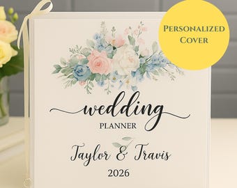 Personalized Wedding Planner Binder • Deluxe Wedding Planning System • Engagement Gift Keepsake