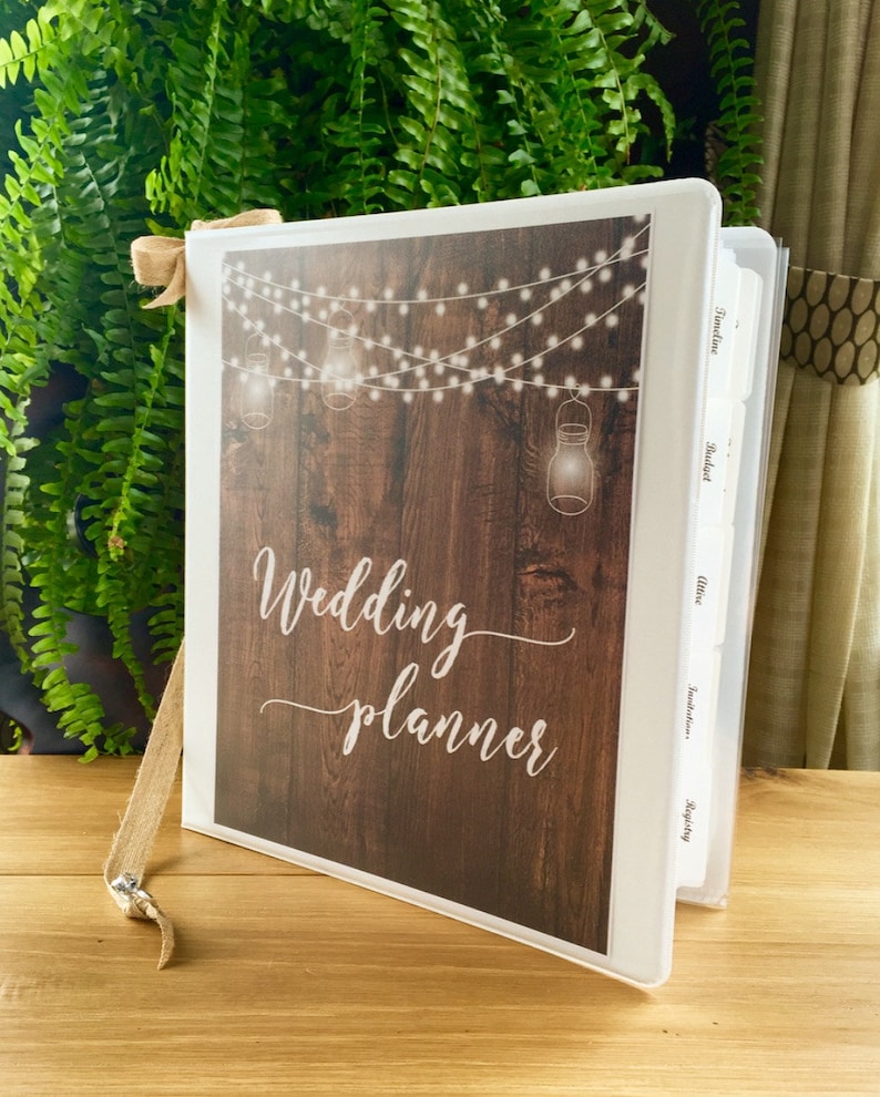 Personalized Wedding Planner Binder DIY Wedding Planner Book - Etsy