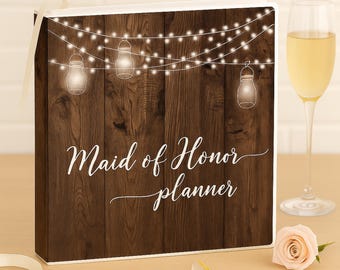 Maid of Honor Wedding Planner Binder • Bridesmaid Gift • Wedding Planning Organizer & Keepsake
