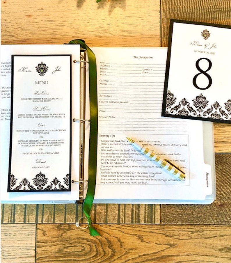 Personalized Wedding Planner Binder DIY Wedding Planner Book Etsy