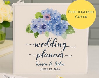 Personalized Wedding Planner Binder, Custom Engagement Gift for Her, Complete Bridal Organizer