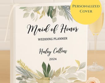 Maid of Honor Wedding Planner Binder • Bridesmaid Gift • Wedding Planning Organizer & Keepsake