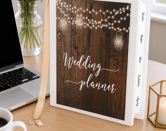 Personalized Wedding Planner Binder • Deluxe Wedding Planning System • Engagement Gift Keepsake