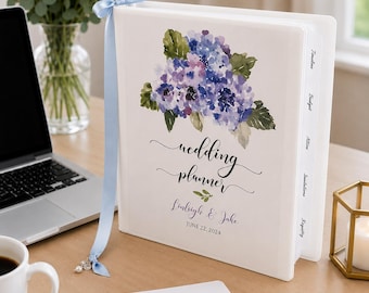 Personalized Wedding Planner Binder, Custom Engagement Gift for Her, Complete Bridal Organizer
