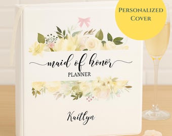 Maid of Honor Wedding Planner Binder • Bridesmaid Gift • Wedding Planning Organizer & Keepsake