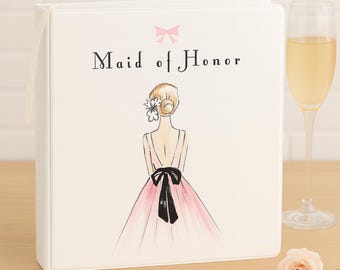 Maid of Honor Wedding Planner Binder • Bridesmaid Gift • Wedding Planning Organizer & Keepsake