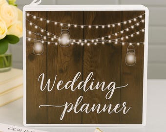 Personalized Wedding Planner Binder • Deluxe Wedding Planning System • Engagement Gift Keepsake