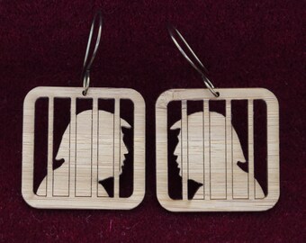 Trump Behind Bars Earrings