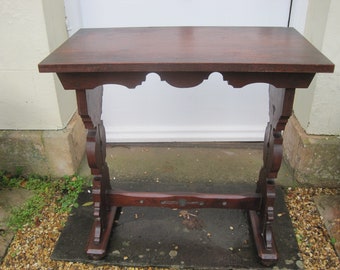 Arts and Crafts Oak Hall Console Table