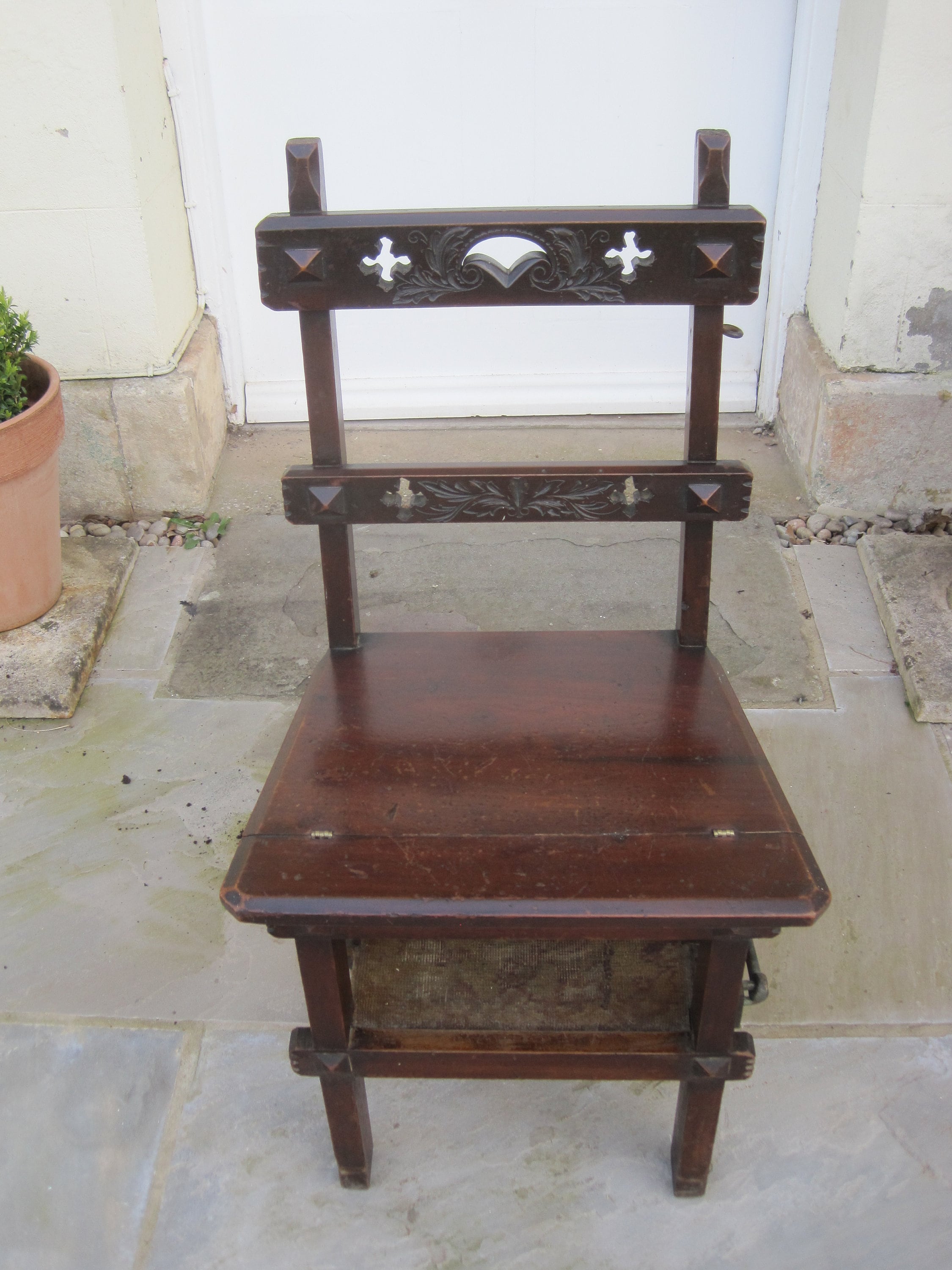 Antique library chair ladder outlet