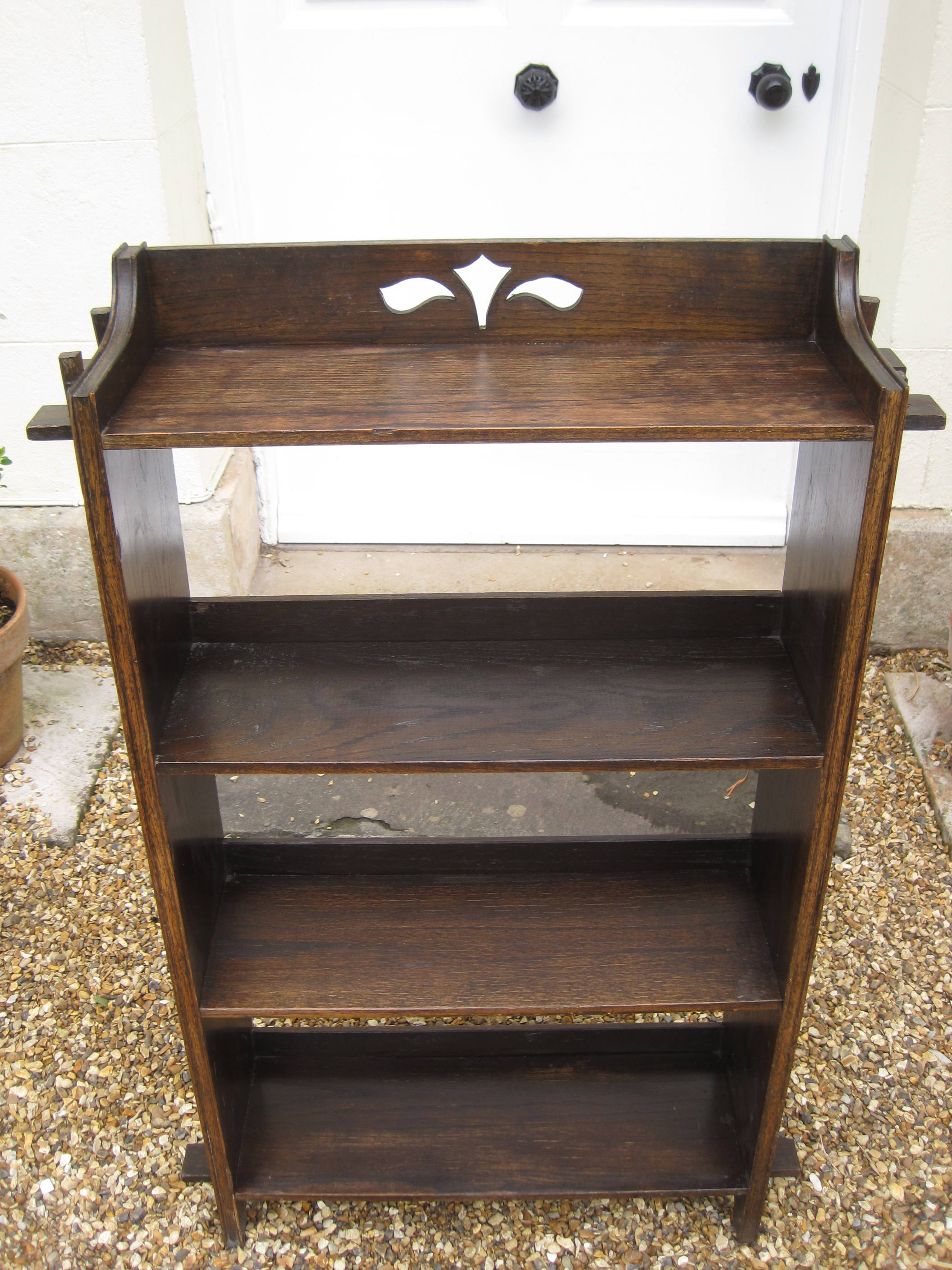 Arts And Crafts Dark Oak Bookcase Etsy