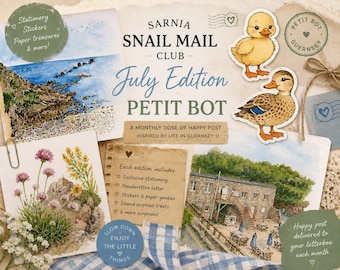 Sarnia Snail Mail - July Edition - Inspired by the tiny island of Guernsey!