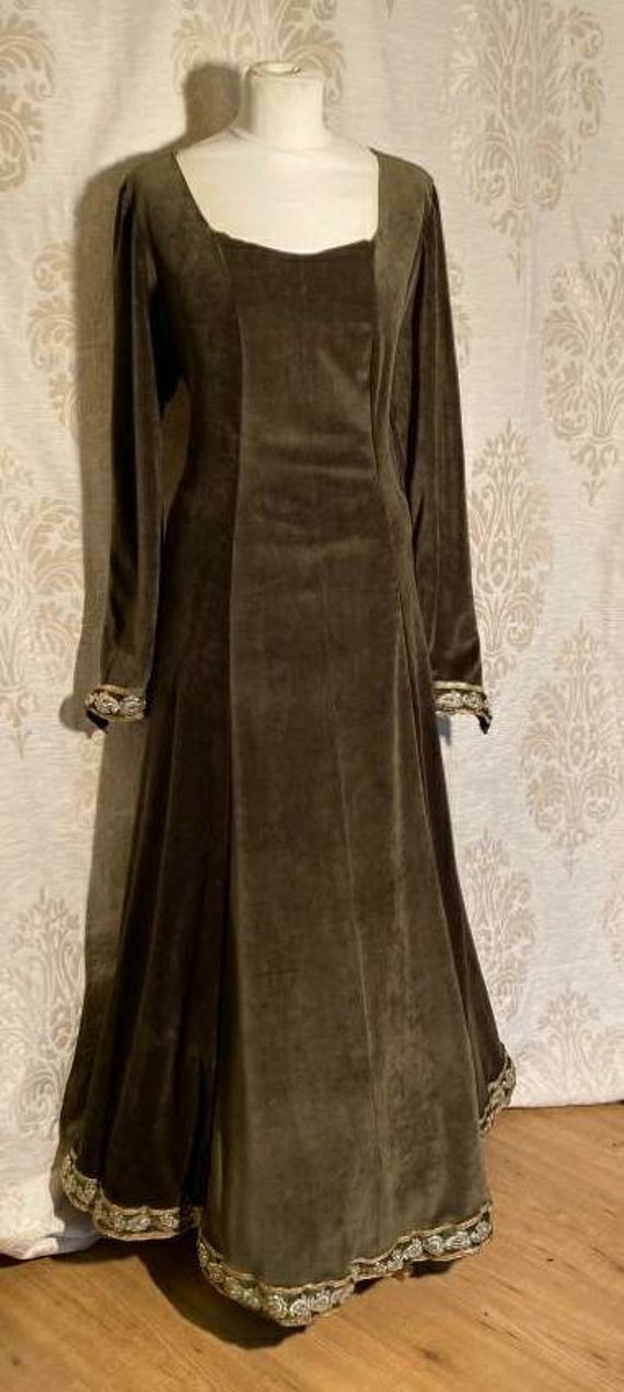 Moss Green Medieval Dress