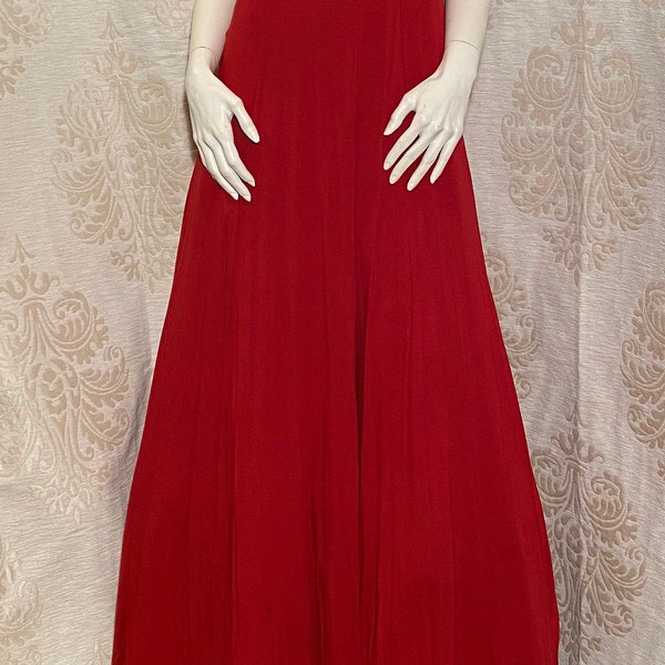Lange, rode basis jurk.