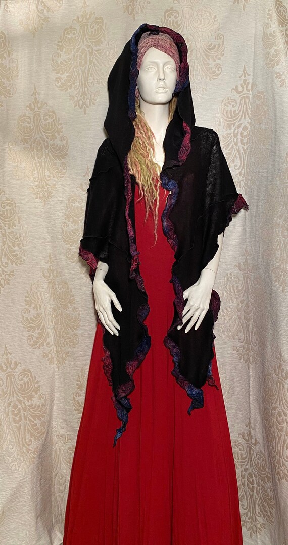 Wrap around hoodie scarf