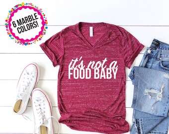 Pregnancy Announcement Shirt/ Pregnancy Announcement to Husband/ Pregnant Shirt/ Maternity Shirt/ Announcement Idea Food Baby Shirt Preggers