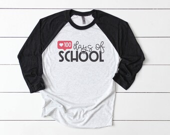 100 jours de chemise d’enseignant / 100e jour d’école / TeacherTee / Tshirt d’enseignant / 100 likes