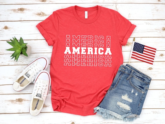 Memorial Day Shirt/ 4th of July Shirt/ Red White and Blue/ - Etsy