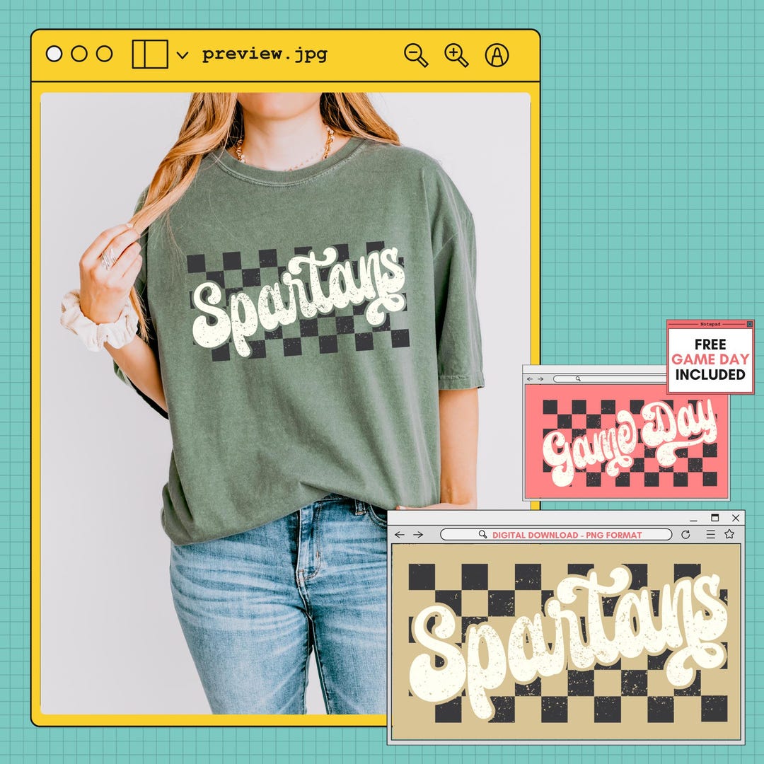 Spartans Checkered Tee main image 0