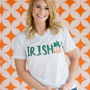 St. Patrick's Day Shirt Women / Womens St. Patricks Day Shirt/ Irish Shirt/ Irish Ish Shirt/ Lucky Shirt/ Kiss me I'm Irish/ Pinch Me image 4