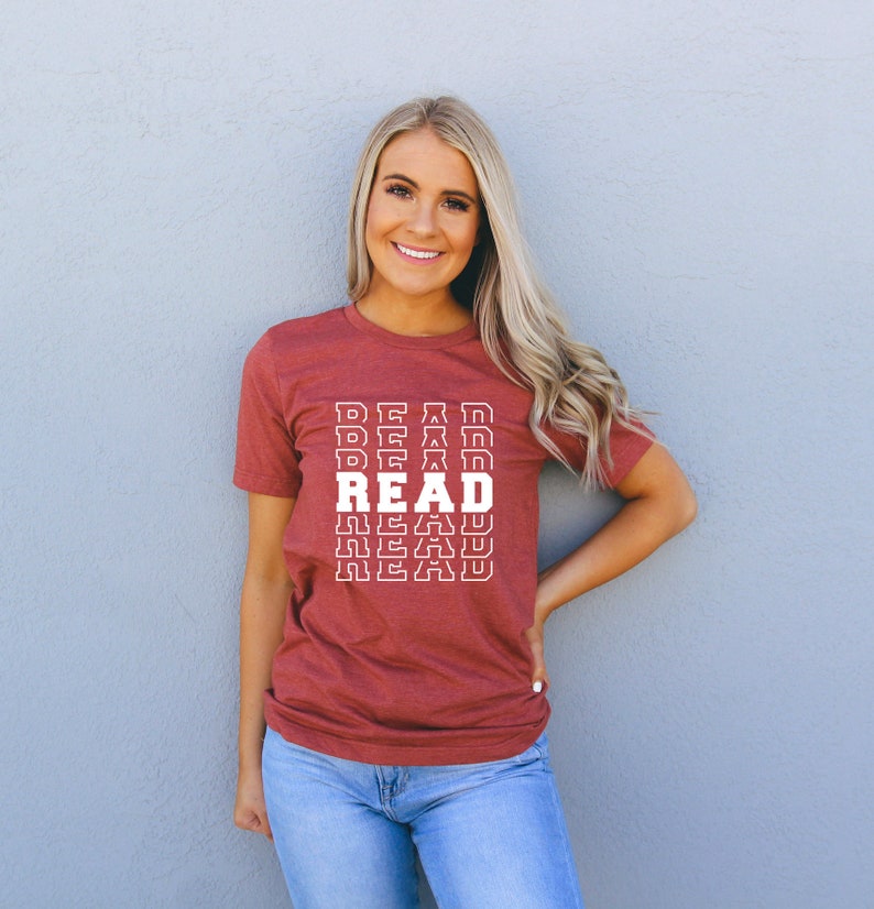 Read Shirt/ Reading Shirt/ Book Shirt/ Teacher Shirt/ Teacher Tee/ Read More Books/ Read Return Repeat/ I Read Past Bedtime/ Librarian Shirt image 5