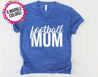 Football Mom Shirt/ Football Shirt/ School Spirit Shirt/ Football Shirts for Mom/ Game Day Shirt/ Custom Football Shirt/ School Colors Shirt