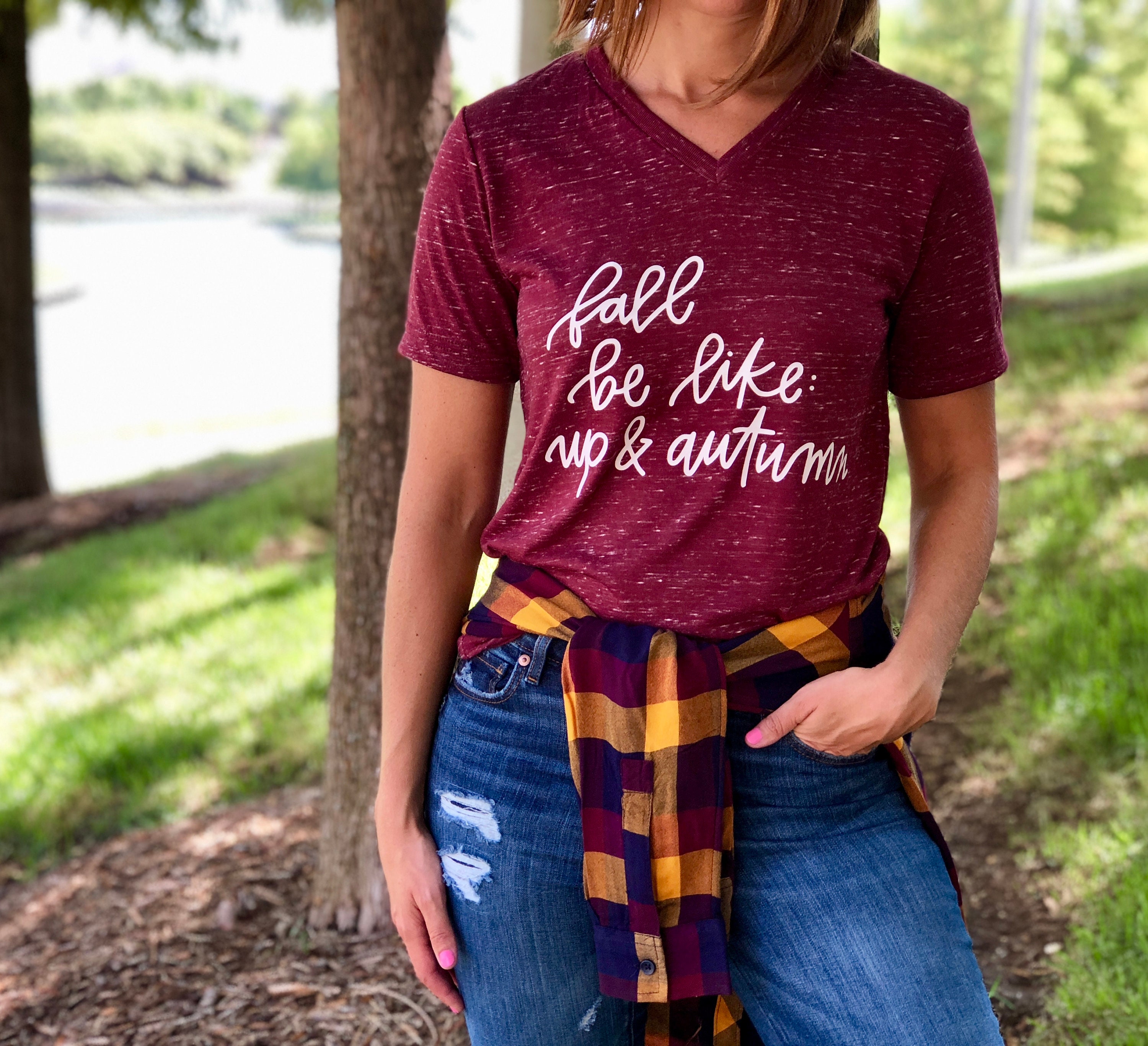 Fall Shirt Women/ Womens Fall Shirt 