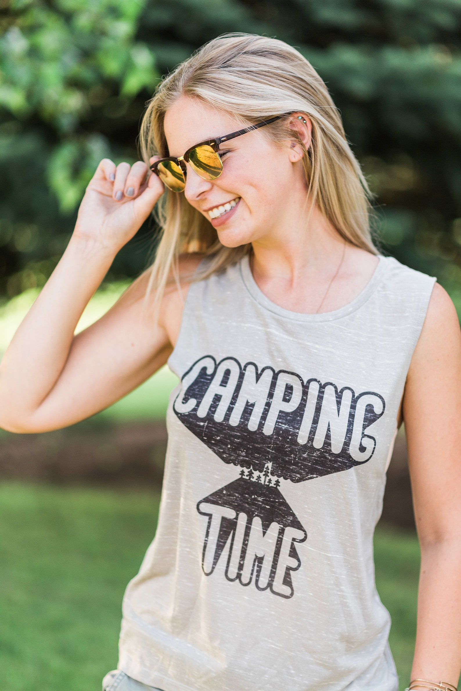 Camping Shirt for Women/ Camp Shirt/ Camping Tank Top/ Happy Etsy
