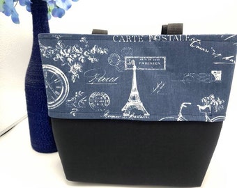 Drawstring bag with pockets Huge project bag Sweater Knitting bag Large Finch Bucket