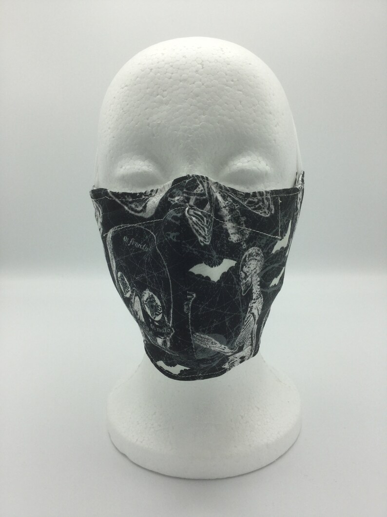 XRay Skelton face mask with filter pocket and nose piece Etsy