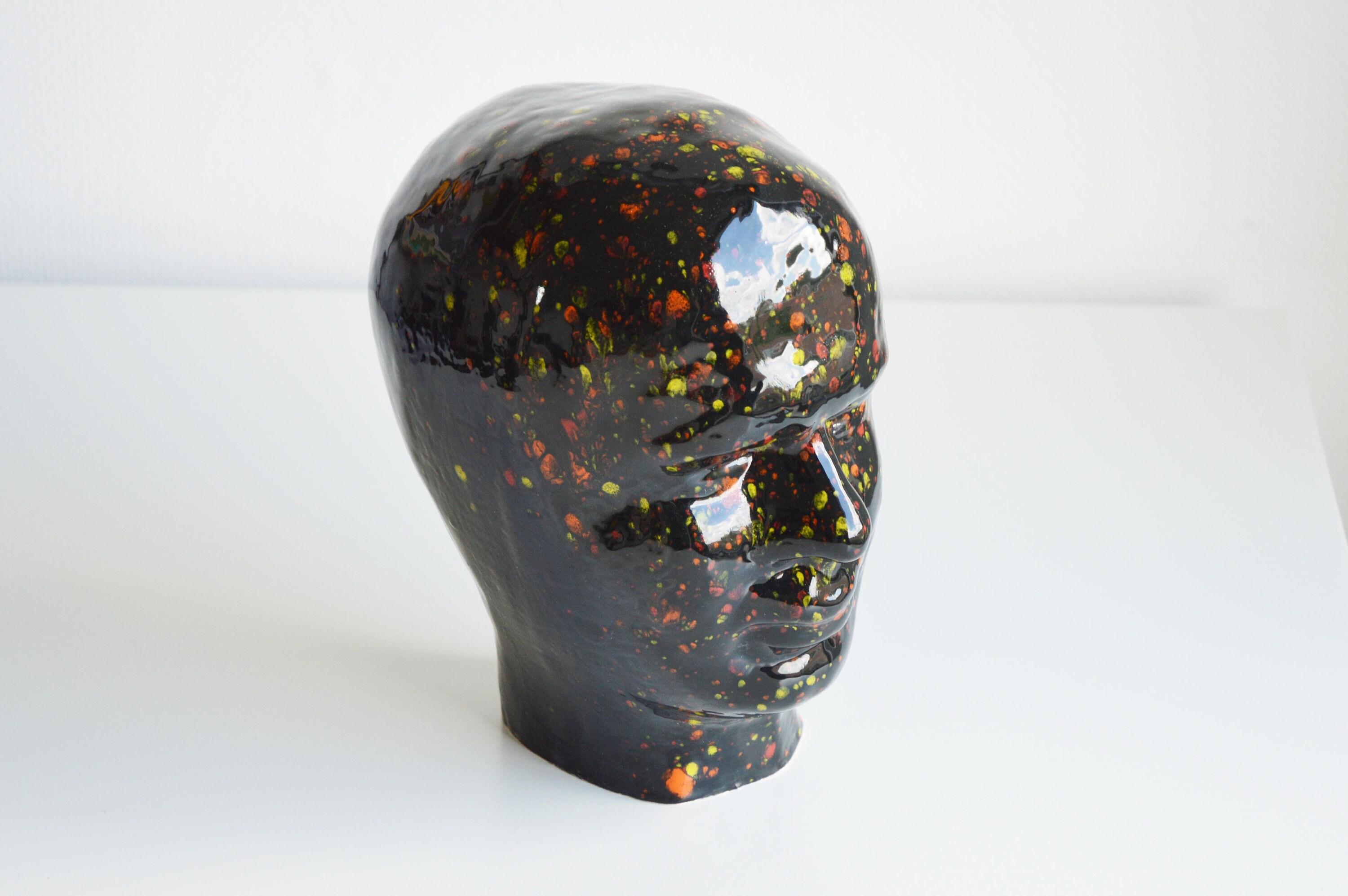 Ceramic Head Sculpture real size Etsy